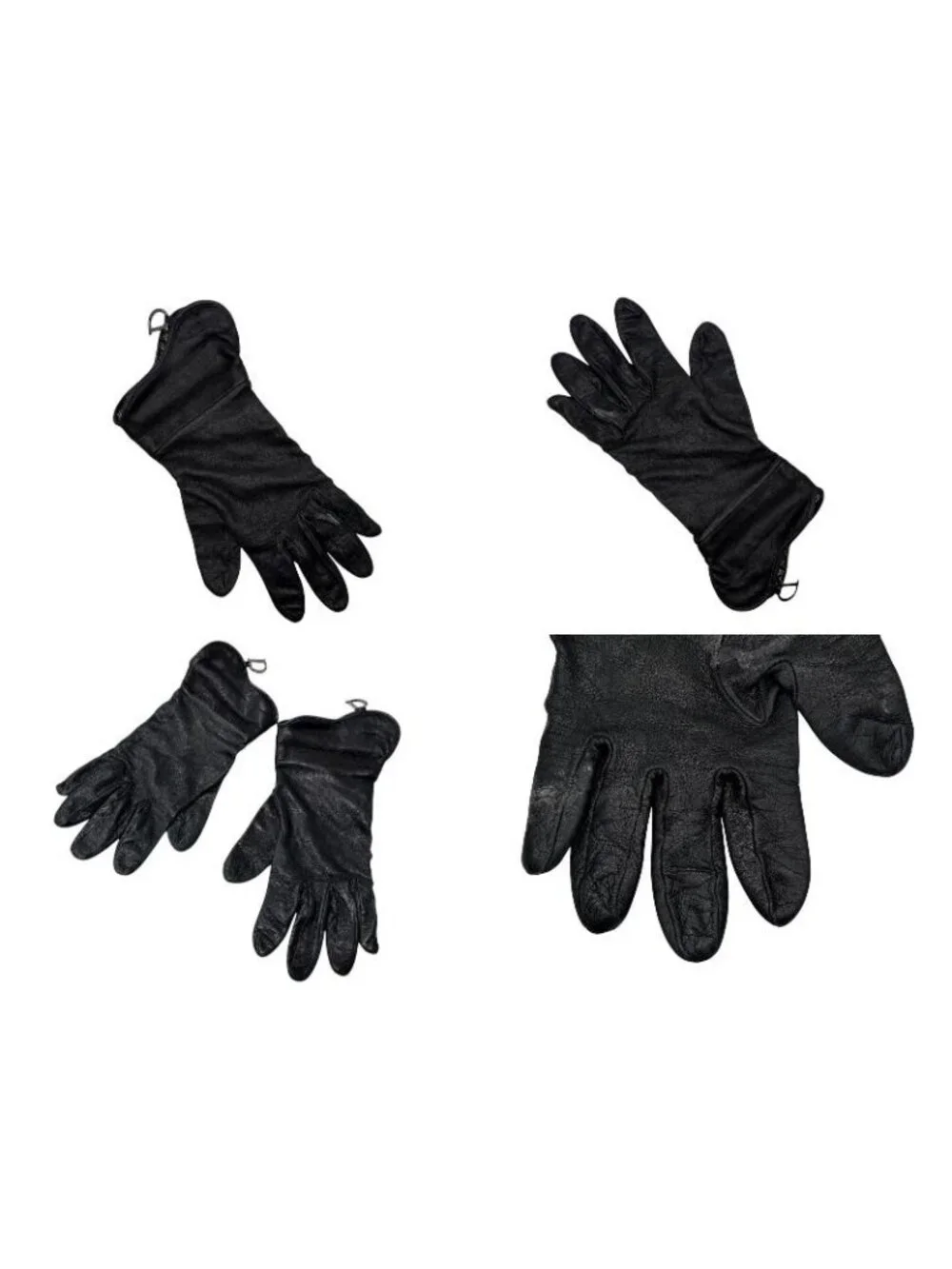 Dior Trotter Line Gloves Canvas Jeepskin D Charm Navy Black